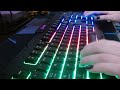 asmr brushing typing 2 super clicky keyboards no talking