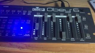 Tutorial for staff: How to use the STAGE LIGHTS (Chauvet Obey 6 controller) at Onslow