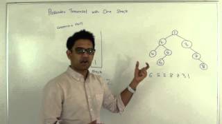 Iterative Postorder traversal of binary tree using one stack