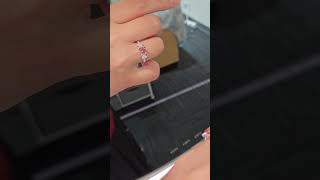 real pink diamond ring～粉钻蝴蝶戒指～真粉钻～affordable pink diamond with IGI certificate #diamond #labdiamond