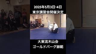 大東流合氣柔術 木山会  ロイ・ゴールドバーグ総師範　2025年５月３日・４日 東京講習会開催決定