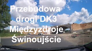 Przebudowa drogi DK3 Międzyzdroje - Świnoujście. Zachodniopomorskie. Polska.