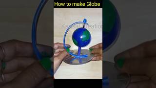 How to make working Model of globe #schoolproject #globe #viralshort #shorts