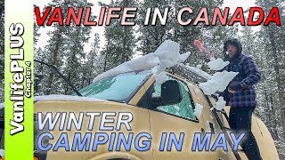 Vanlife Winter Camping Canada -  I have to remove ALL of it?!