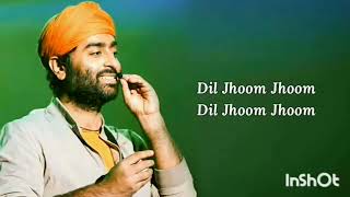 dil jhoom karaoke piano with lyrics || Gadar 2 || Arijit Singh new song ...