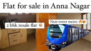 2 bhk flat for sale in anna nagar in 800 sqft