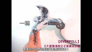 【哈士奇的賣場】EVERPOLL 微分子潔膚器 MK-802 安裝方法 (水龍頭過濾器 全效過濾器 廚房過濾器 龍頭過濾器 除氯器 除氯過濾器)