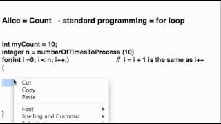 merihelp- Alice 3 programming for loops - for statement explained