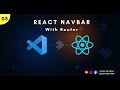 How To Create A Navbar In React With Routing | Responsive Navbar Using React JS | search and solve
