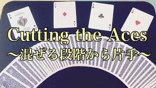 最初から最後まで片手！真のカッティング・ジ・エーセス【カードマジック】【オリジナル】