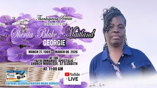 Live Stream Funeral Service for the late Sherita Blake-Maitland