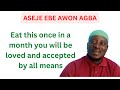 aseje ebe awon agba