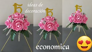 diy centro de mesa para quinceañera/diy decoration for quinceanera #diy #2023 #quinceañera
