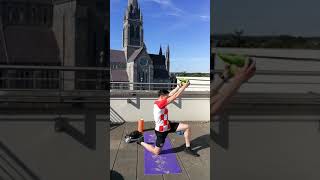 Outdoor kettlebell heatwave ab workout