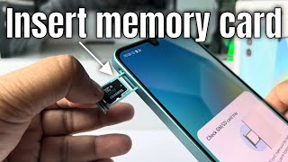 Samsung Galaxy A16: How to Insert memory card android