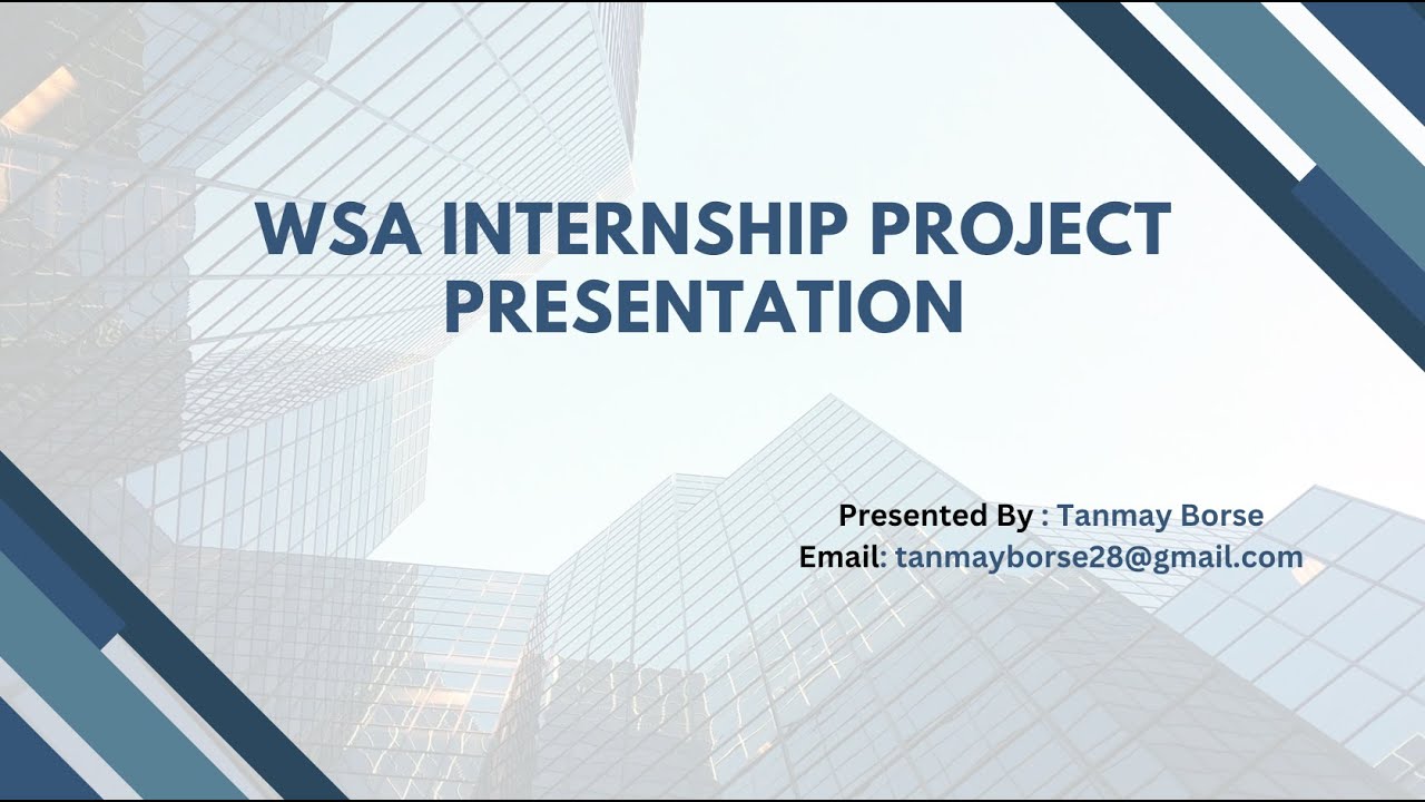 Webstack Academy Internship Presentation Youtube