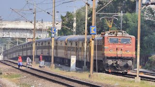 Power of WAP4 Locomotive with Secunderabad bound Sabari express #indianrailways