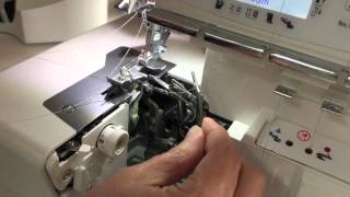 How to thread JUKI MO-2000 Serger