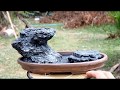 How to make artificial stone by bonsaibantung การทำหินเทียม บอนไซประดิษฐ์