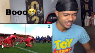 2017 Rugby League World Cup Tongan Sipi Tau v Samoan Siva Tau (REACTION)