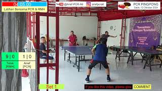 Totok RMH vs Arief PCR, Latihan Bersama PCR Pingpong & RMH, Sabtu 12 Oktober 2024