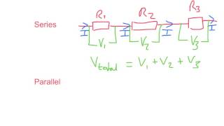Zasady dotyczące prądu i napięcia w obwodach szeregowych i równoległych