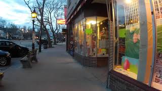 Walking up Main Street, Sag Harbor on One-Month Anniversary Under Pandemic Emergency Declaration