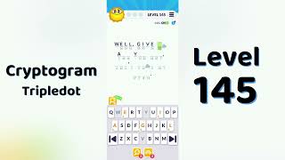 Cryptogram Tripledo Level 145 Solutions 🧩 | Logic Puzzle Game | Mini Boss