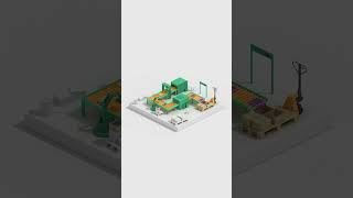 Assembly line blender animation