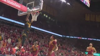 Iowa, Iowa State team members discuss the Cyclones' 66-62 win over Hawkeyes