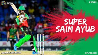Saim Ayub Sends it LARGE for the Warriors! | CPL 2023