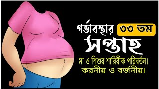 গর্ভাবস্থার তেত্রিশ সপ্তাহ | সপ্তাহ অনুযায়ী গর্ভাবস্থা | ৩৩ তম সপ্তাহ | 33 Weeks pregnant