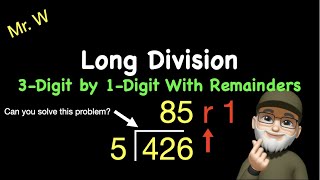 How to Solve 3-Digit by 1-Digit Long Division Problems WITH REMAINDERS (Models included)