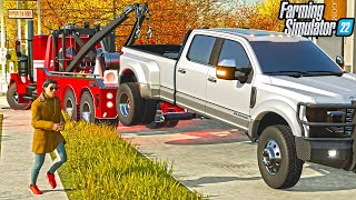 CHOW REPO IS BACK! (REPO SHOP BUILD) | TLX TOW TRUCK | FARMING SIMULATOR 22