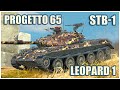 STB-1, Progetto 65 & Leopard 1 • WoT Blitz Gameplay