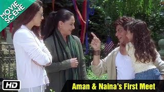Aman & Naina’s First Meet - Movie Scene - Kal Ho Naa Ho - Shahrukh Khan, Preity Zinta