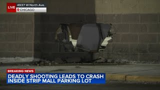 Man fatally shot inside SUV, leading to crash at North Austin strip mall: Chicago police