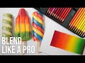 How to BLEND Polychromos COLORED PENCILS