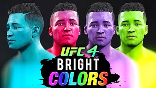 UFC 4 - How to make your Create a Fighter BRIGHT COLORS !