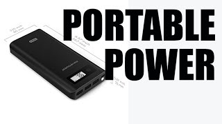 RAVPower Xtreme Capacity 18200mAh 3-Port Compact External Battery Charger