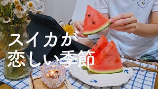 のんびりおうちで過ごす夏の休日vlog【一人暮らし独身アラサーOL】