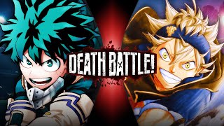 Deku VS Asta (My Hero Academia VS Black Clover) | DEATH BATTLE!