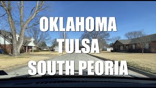 Driving Tour Oklahoma Tulsa South Peoria Neighborhood Dense Suburban Layout