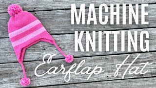 Machine Knitting Earflap Hat