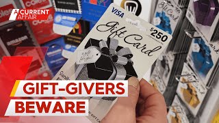 Gift card scam taking unsuspecting customers for expensive ride | A Current Affair