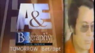 A&E Biography - Jim Jones - Jonestown Massacre-  Commercial (1998)