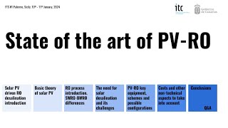 State of the art of PV-RO - Sol2H2O FTS#1 - Toni de la Fuente