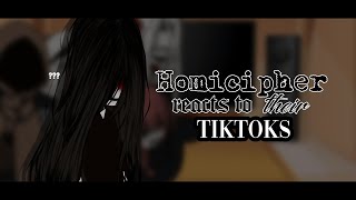 Homicipher reacts to their TIKTOK edits ⊹₊⟡⋆ || gachaclub ||