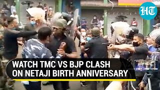 Netaji birth anniversary faceoff: TMC, BJP workers clash in Bengal's Bhatpara; cars vandalised