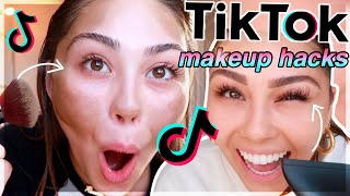 testing viral tik tok makeup hacks!! *I was not expecting this lol*